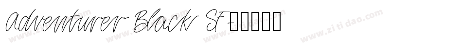 Adventurer Black SF字体转换